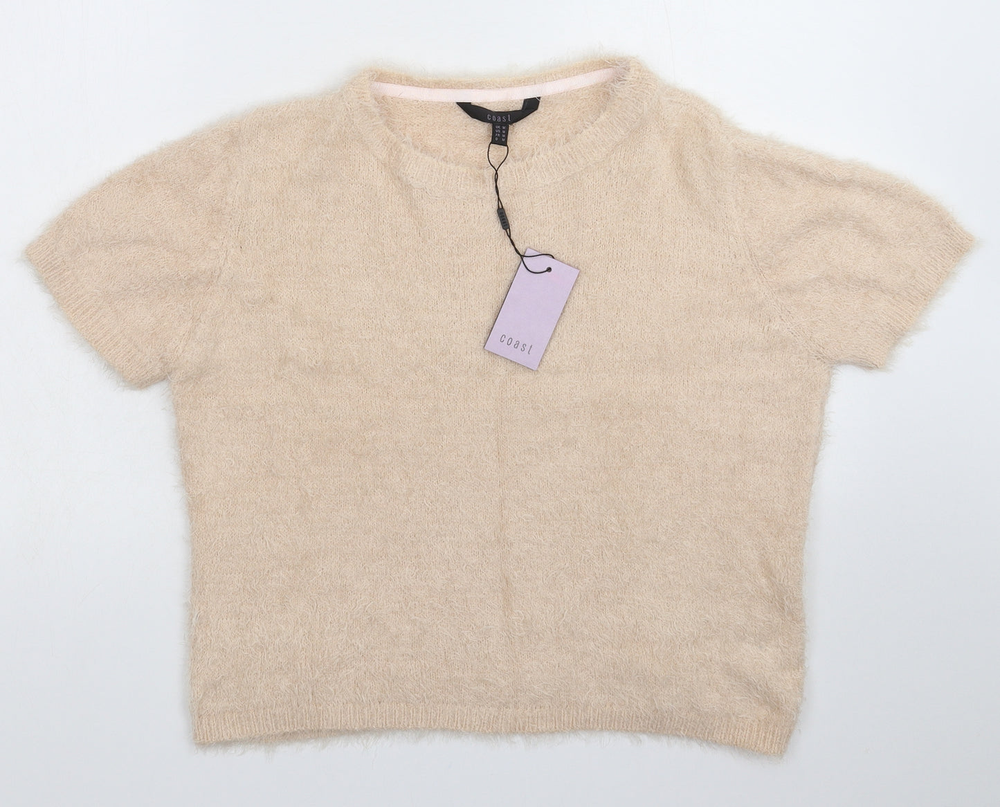 Coast Womens Beige  Knit Pullover Jumper Size M
