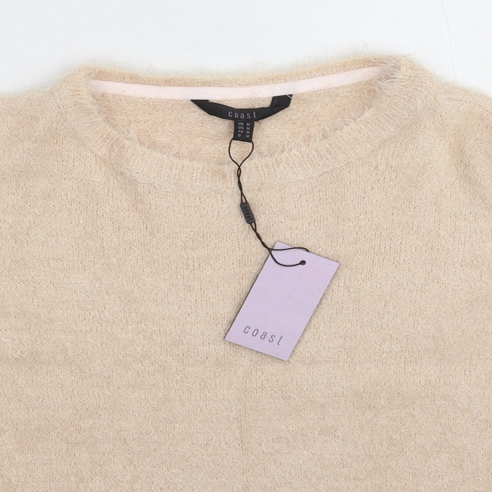 Coast Womens Beige  Knit Pullover Jumper Size M