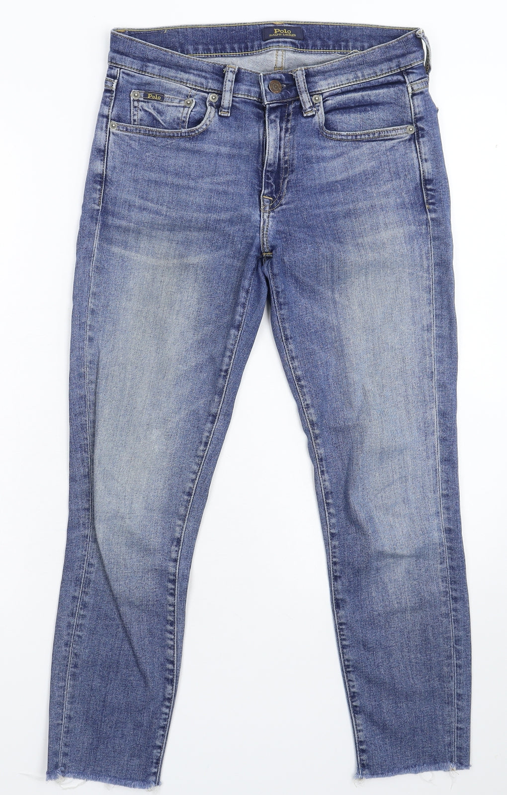 Polo Ralph Lauren Womens Blue  Denim Skinny Jeans Size 27 in L25 in