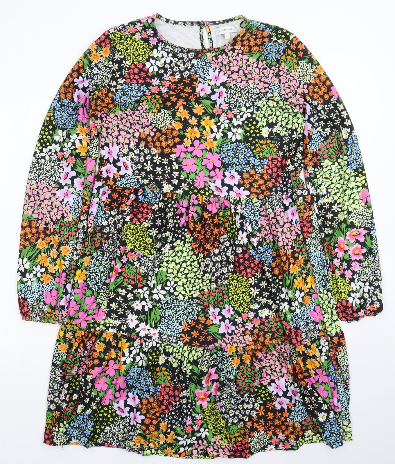Warehouse Womens Multicoloured Floral  Fit & Flare  Size 10