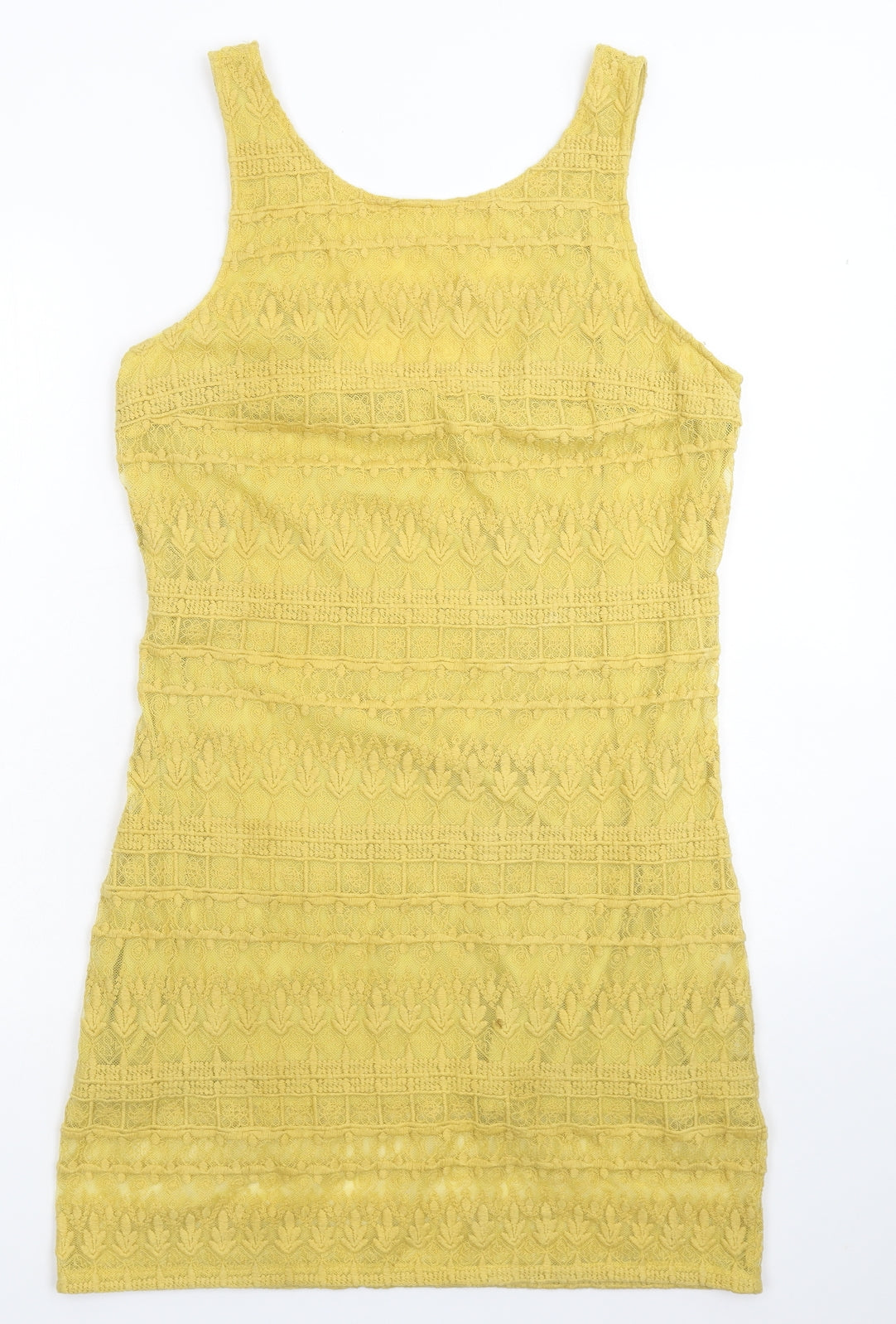 FOREVER 21 Womens Yellow   Bodycon  Size L