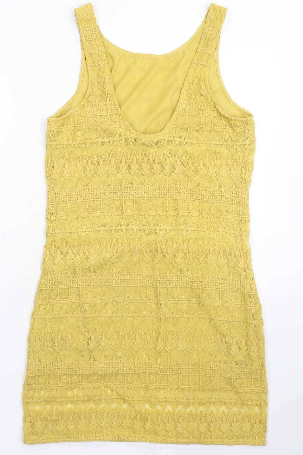 FOREVER 21 Womens Yellow   Bodycon  Size L