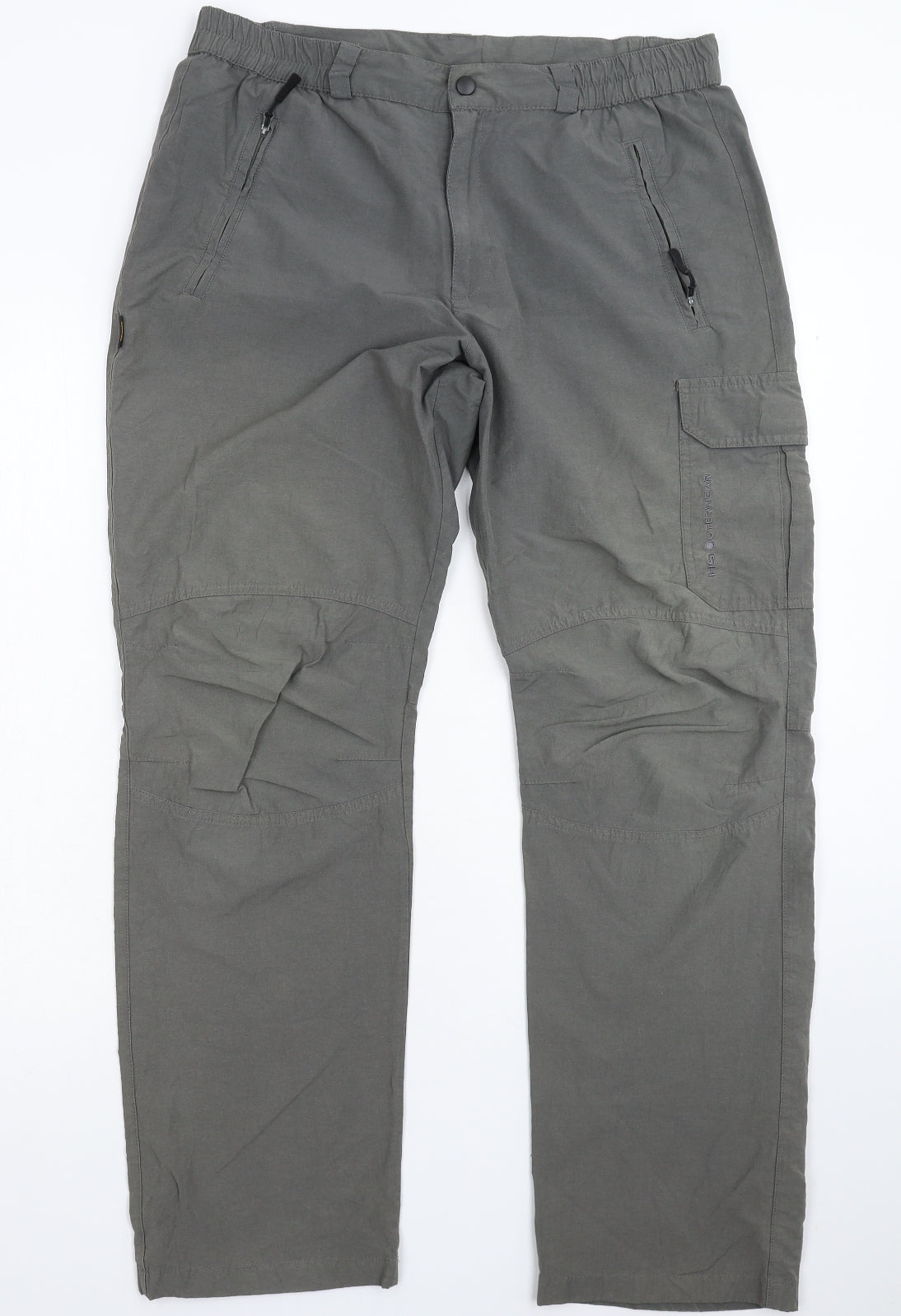 HS Outerwear Mens Grey   Cargo Trousers Size 34 L29 in