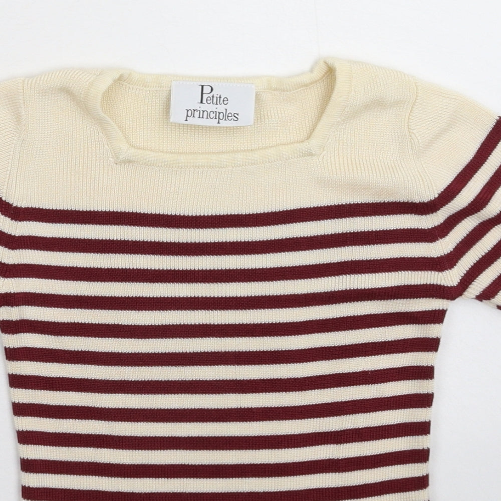 Principles Womens Multicoloured Striped  Pullover Jumper Size 10