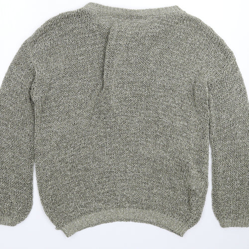 Stefanel Womens Gold  Knit Pullover Jumper Size L
