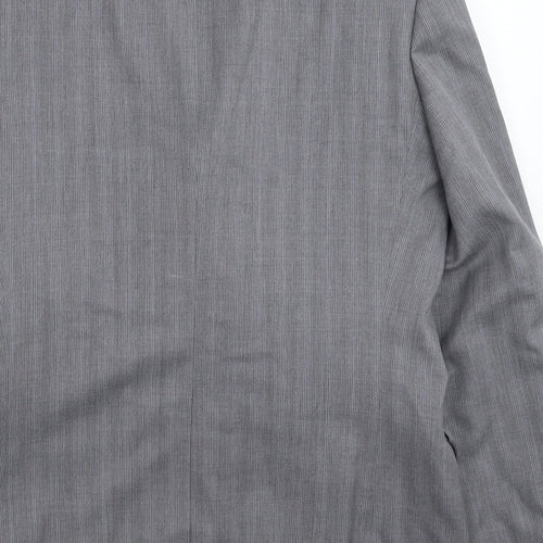 Autograph Mens Grey Striped  Jacket Suit Jacket Size 38