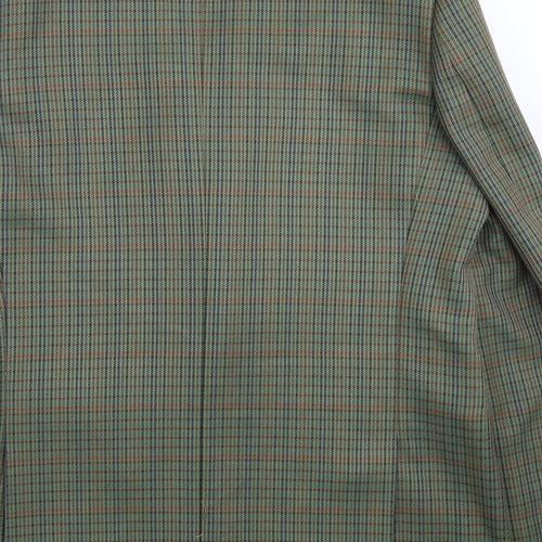 Skopes Mens Green Houndstooth  Jacket Suit Jacket Size 46