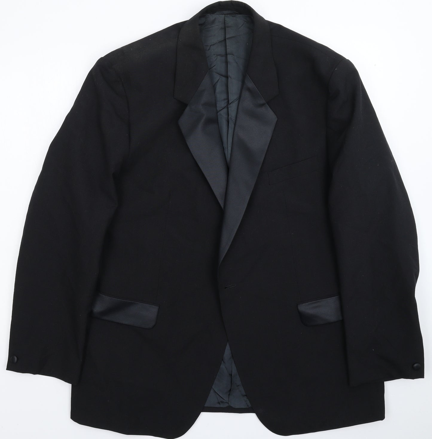 Hodges Mens Black   Jacket Suit Jacket Size 46  - Dinner