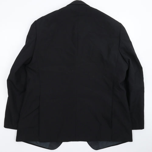 Hodges Mens Black   Jacket Suit Jacket Size 46  - Dinner