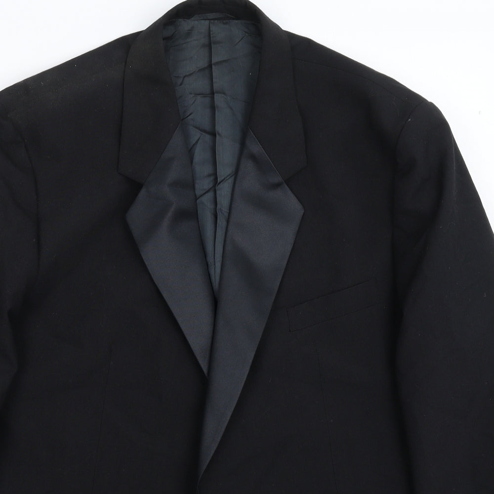 Hodges Mens Black   Jacket Suit Jacket Size 46  - Dinner