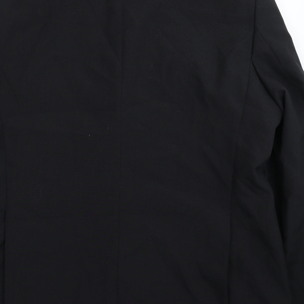 Hodges Mens Black   Jacket Suit Jacket Size 46  - Dinner