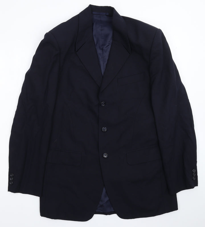 Preworn Mens Blue Jacket Suit Jacket Size 40