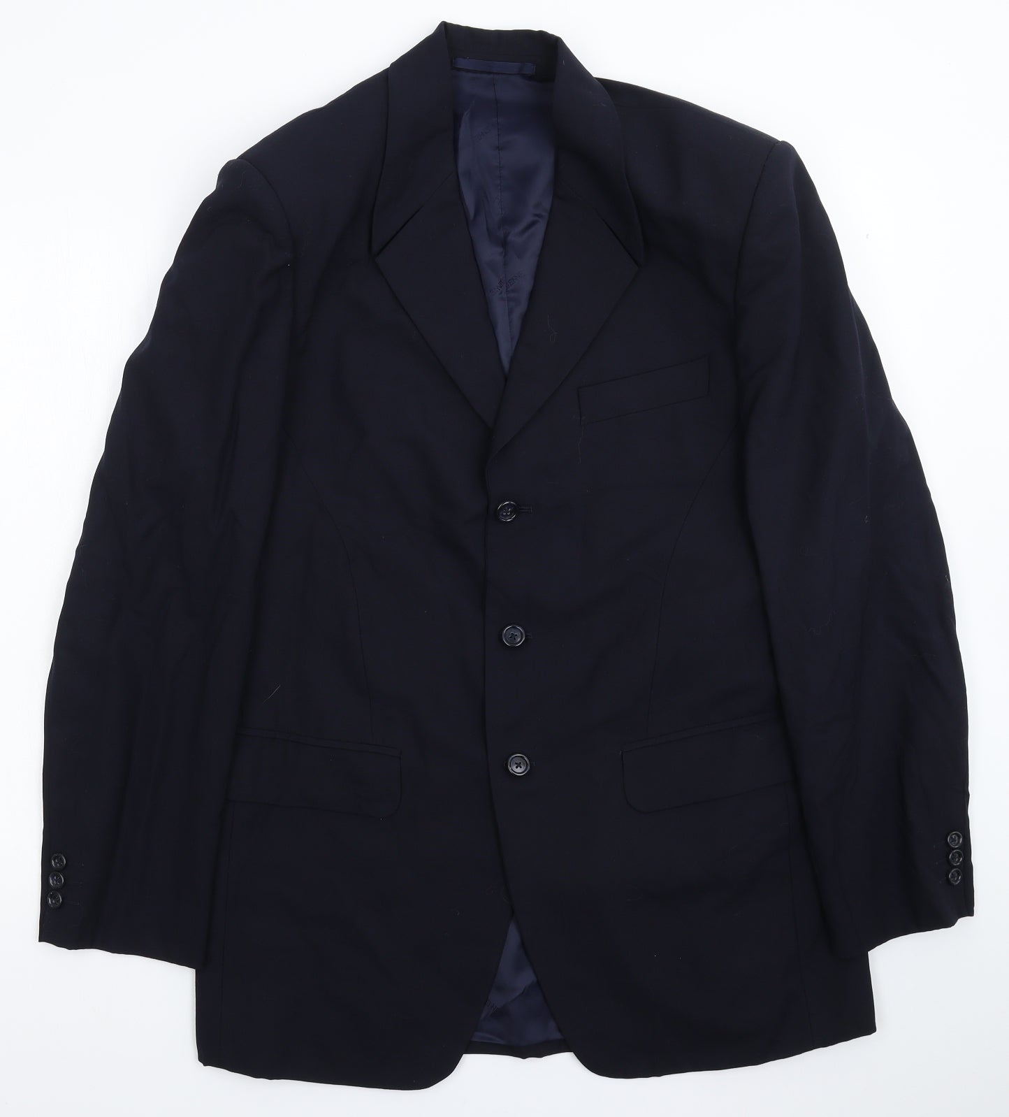 Preworn Mens Blue   Jacket Suit Jacket Size 40