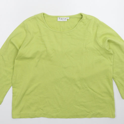 Tara Womens Green   Basic T-Shirt Size 12