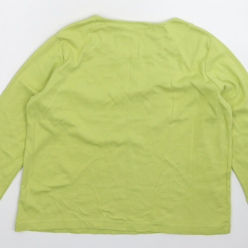 Tara Womens Green   Basic T-Shirt Size 12