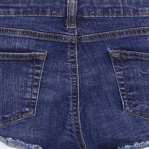Miss Selfridge Womens Blue  Denim Hot Pants Shorts Size 10