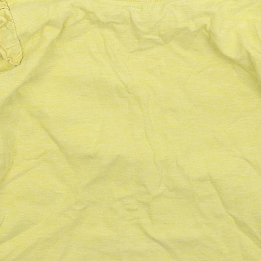 Nutmeg Girls Yellow   Basic T-Shirt Size 3-4 Years