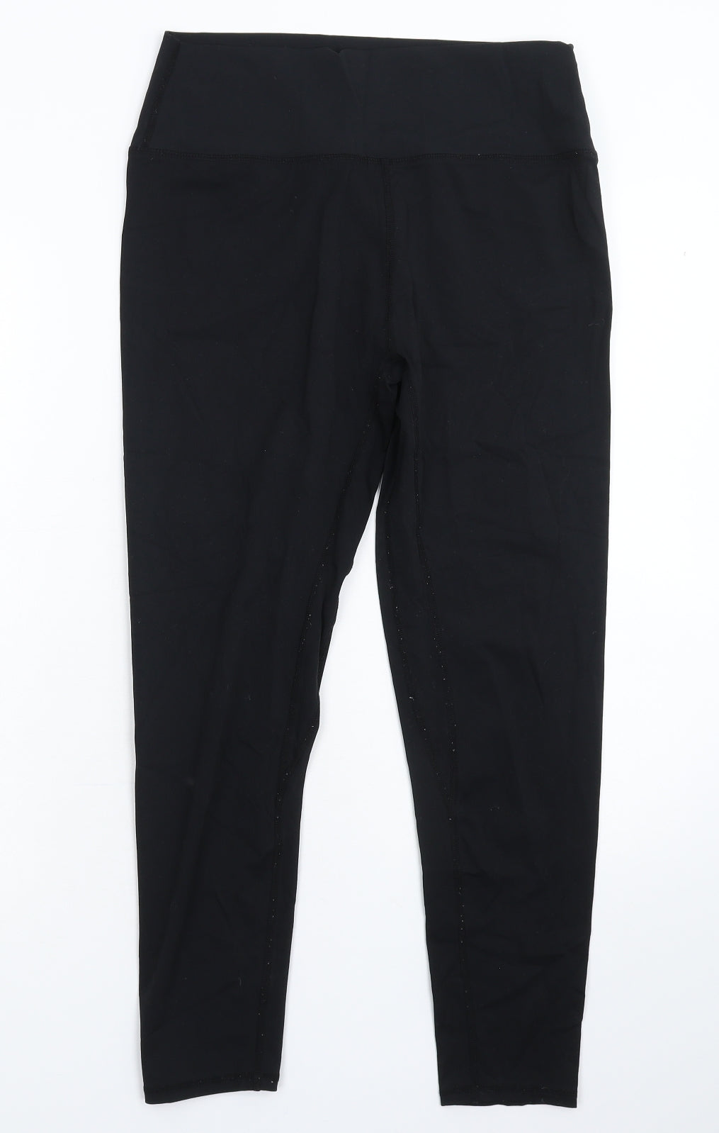 PRETTYLITTLETHING Womens Black   Compression Leggings Size 12 L25 in