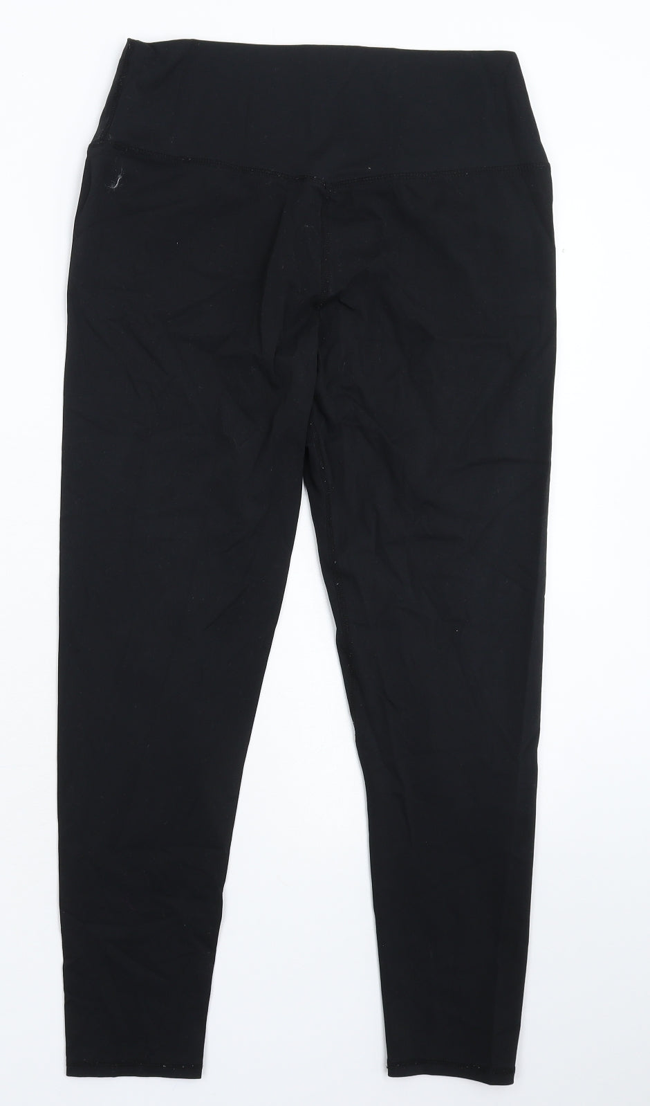 PRETTYLITTLETHING Womens Black   Compression Leggings Size 12 L25 in