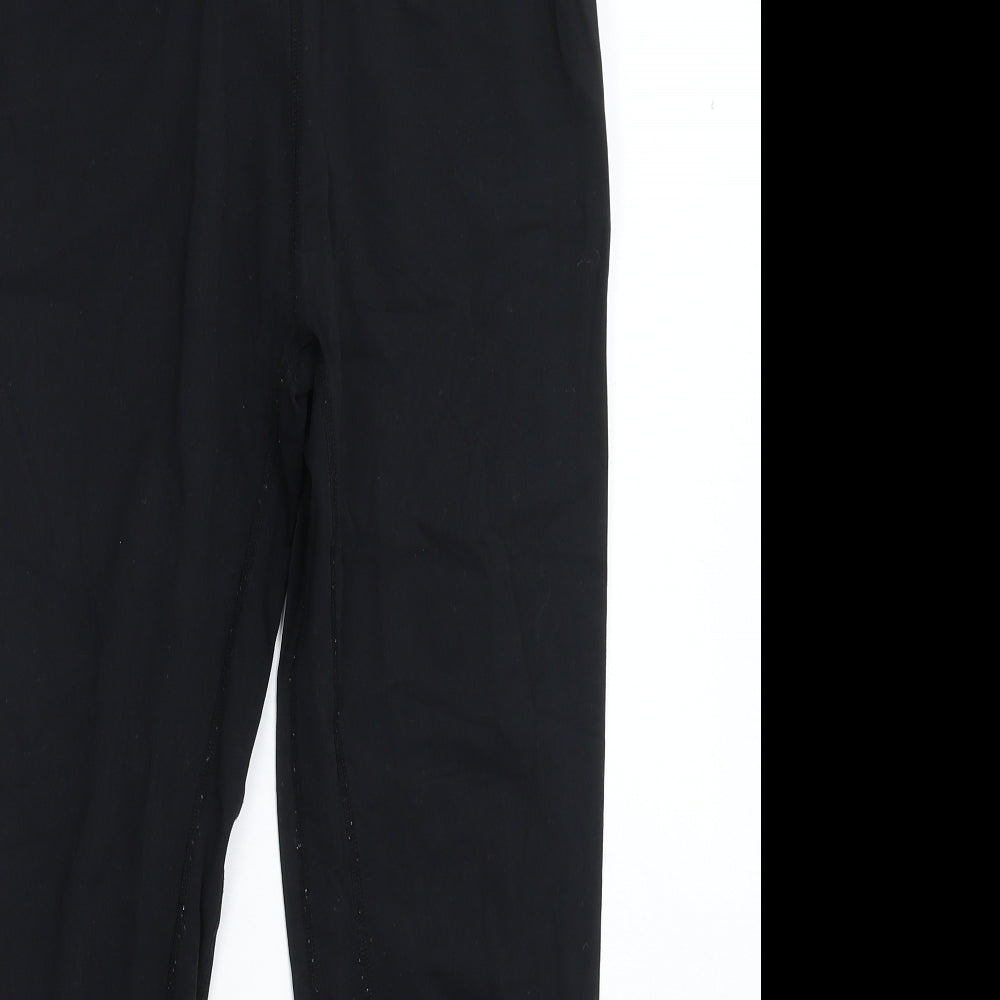 PRETTYLITTLETHING Womens Black   Compression Leggings Size 12 L25 in