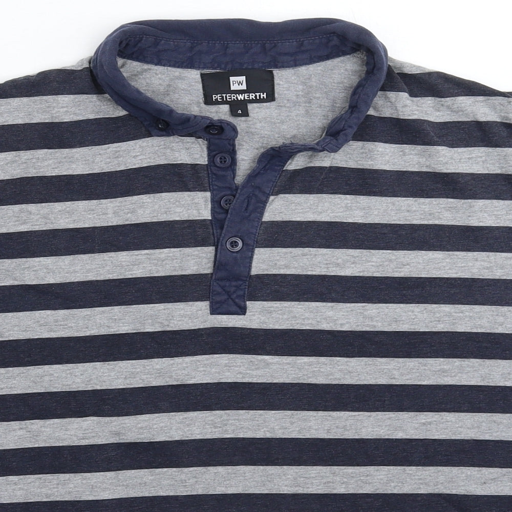 Peter Werth Womens Multicoloured Striped  Basic Polo Size L
