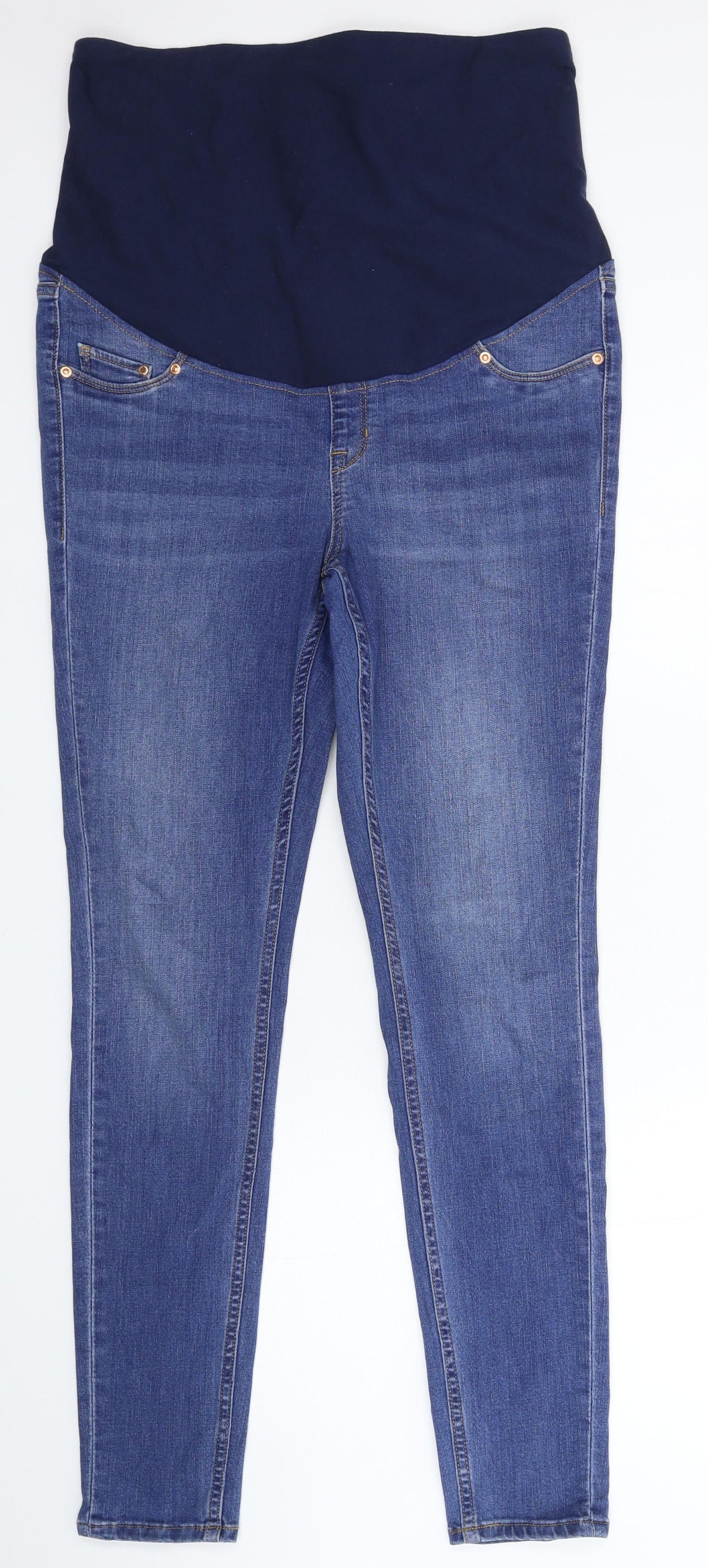 H&M Womens Blue  Denim Skinny Jeans Size L L29 in