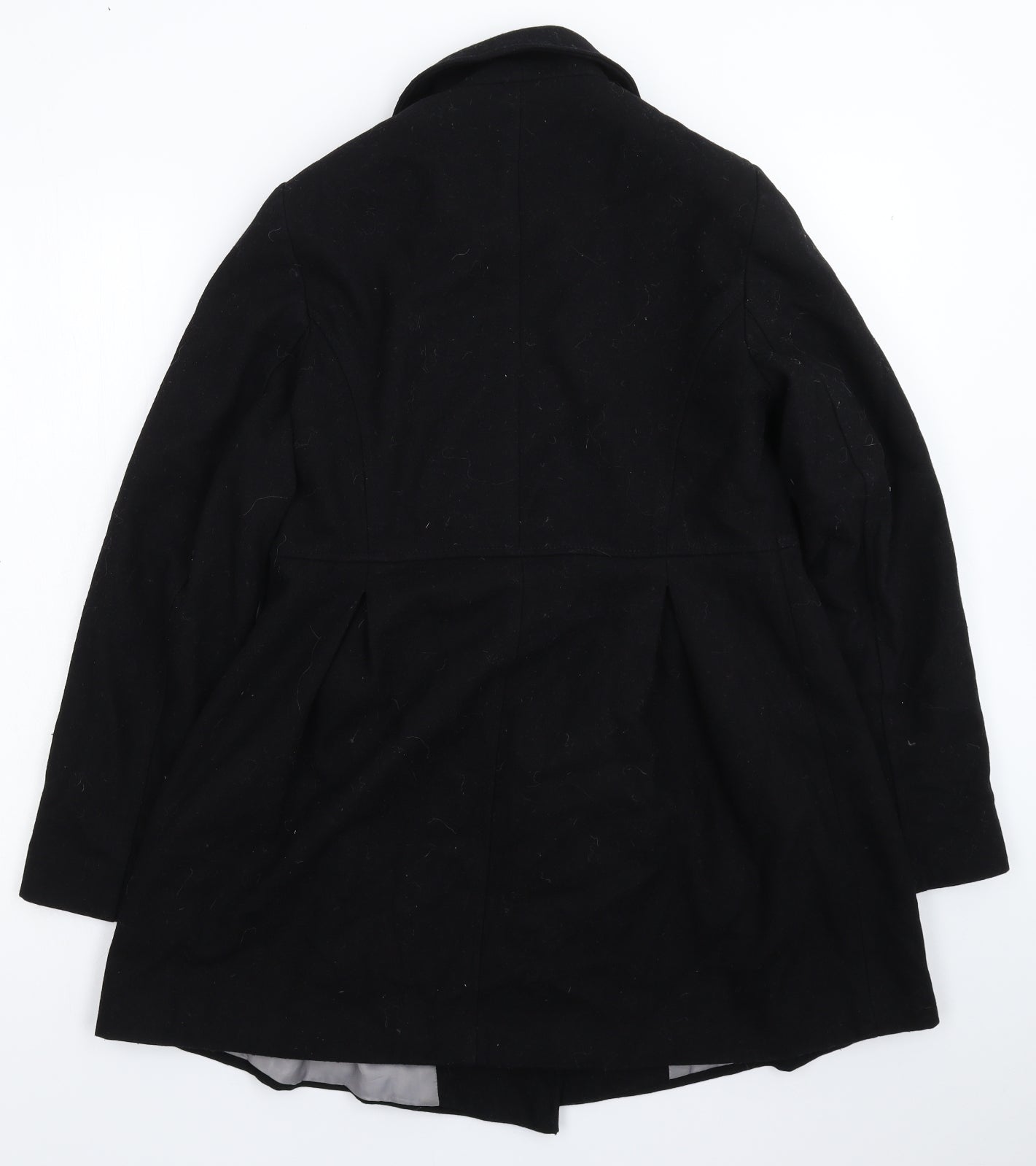 New Look Womens Black   Pea Coat Coat Size 12