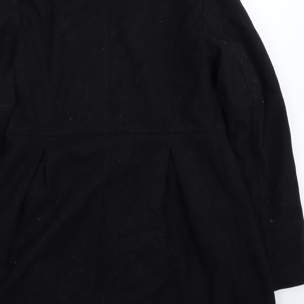 New Look Womens Black   Pea Coat Coat Size 12