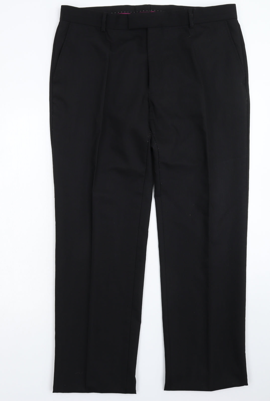 Preworn Mens Black   Dress Pants Trousers Size 34 L32 in