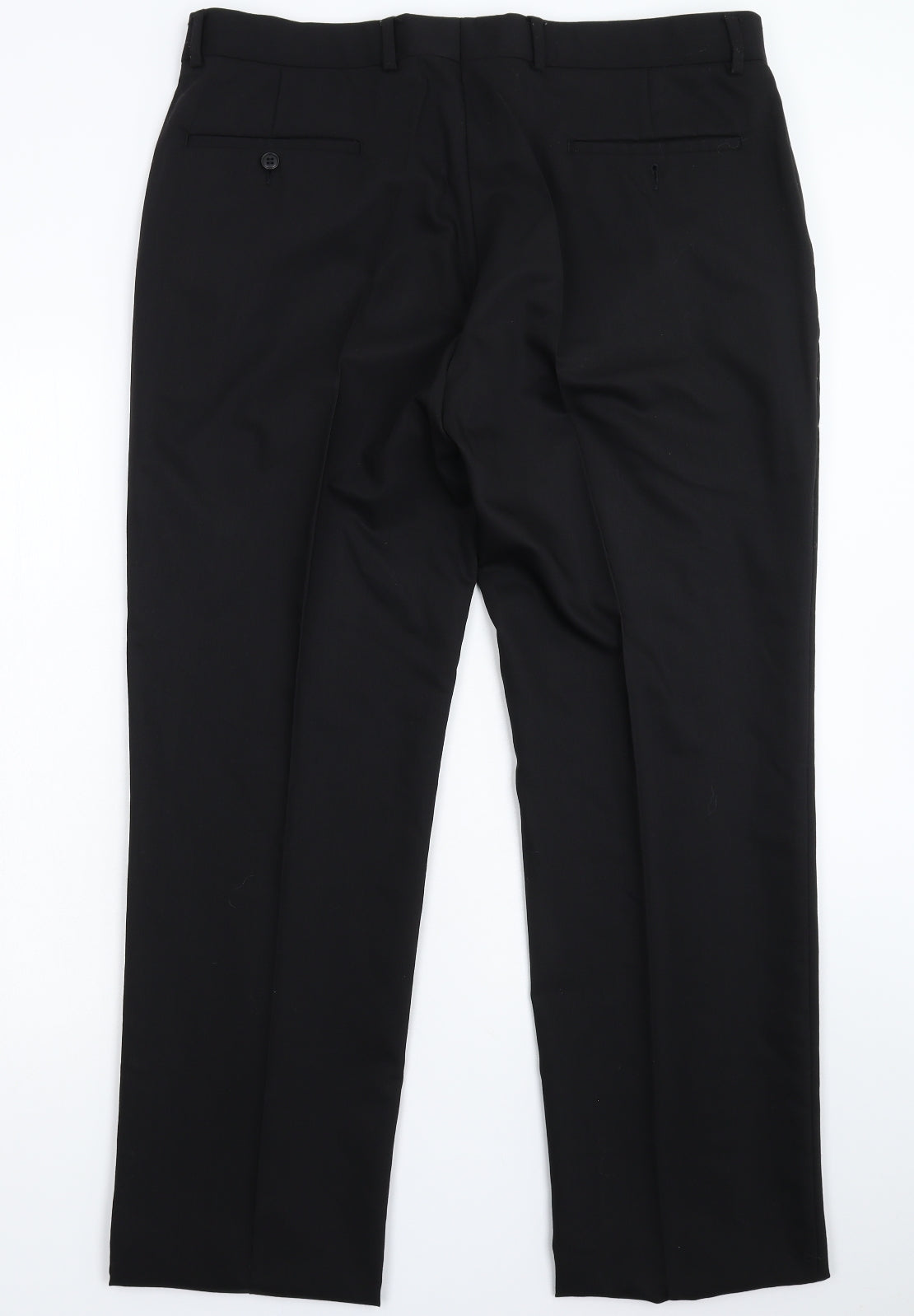 Preworn Mens Black   Dress Pants Trousers Size 34 L32 in