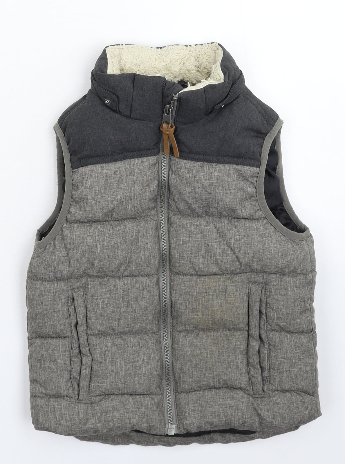 H&M Boys Grey   Gilet Jacket Size 6-7 Years