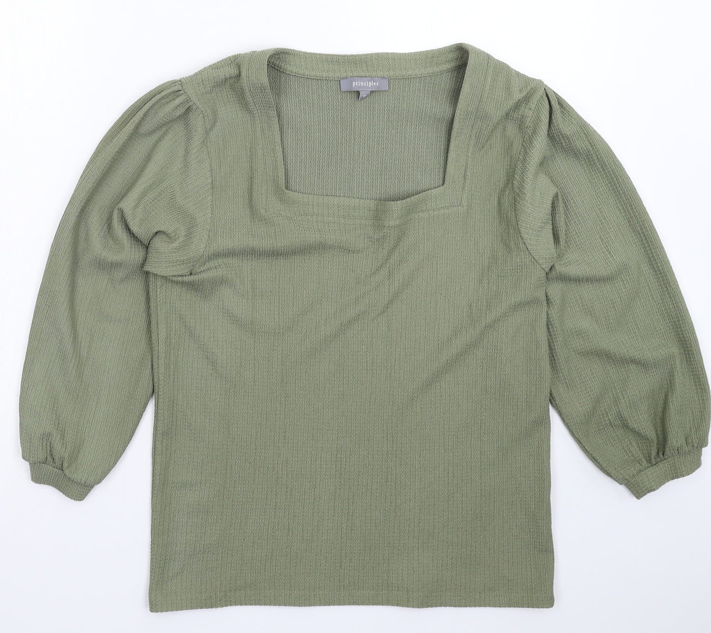 Principles Womens Green  Knit Pullover Jumper Size 12