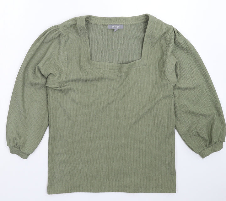 Principles Womens Green  Knit Pullover Jumper Size 12