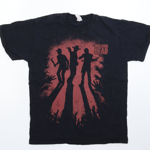 JERZEES Mens Black    T-Shirt Size M  - Walking Dead