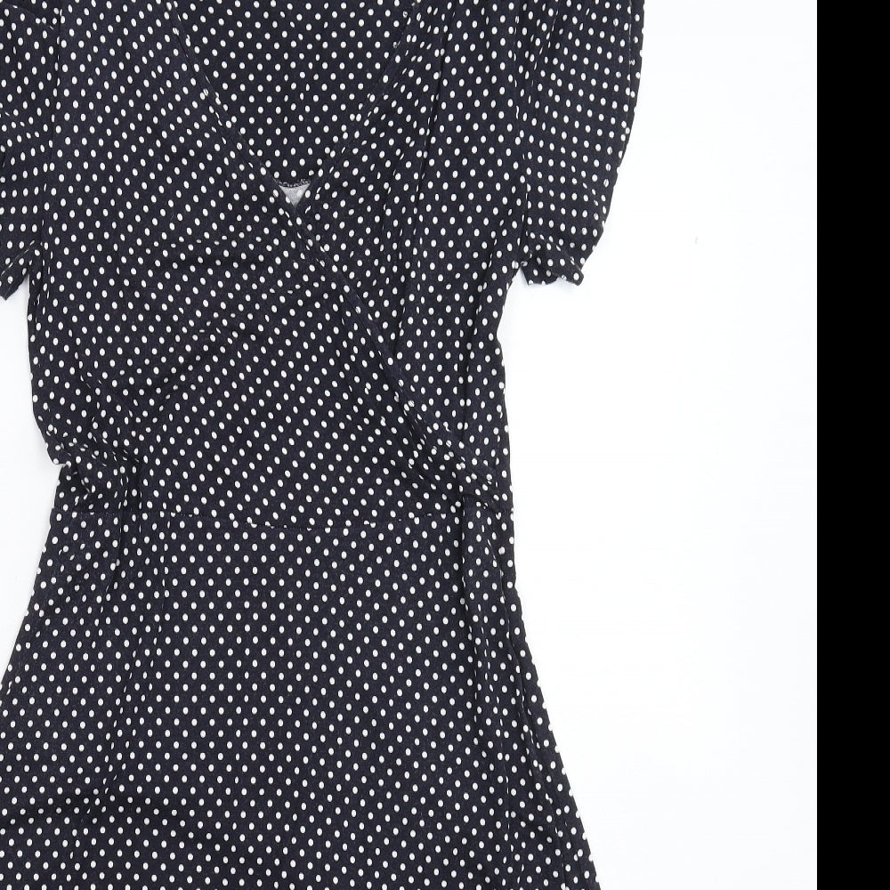 Principles Womens Blue Polka Dot  Fit & Flare  Size 12