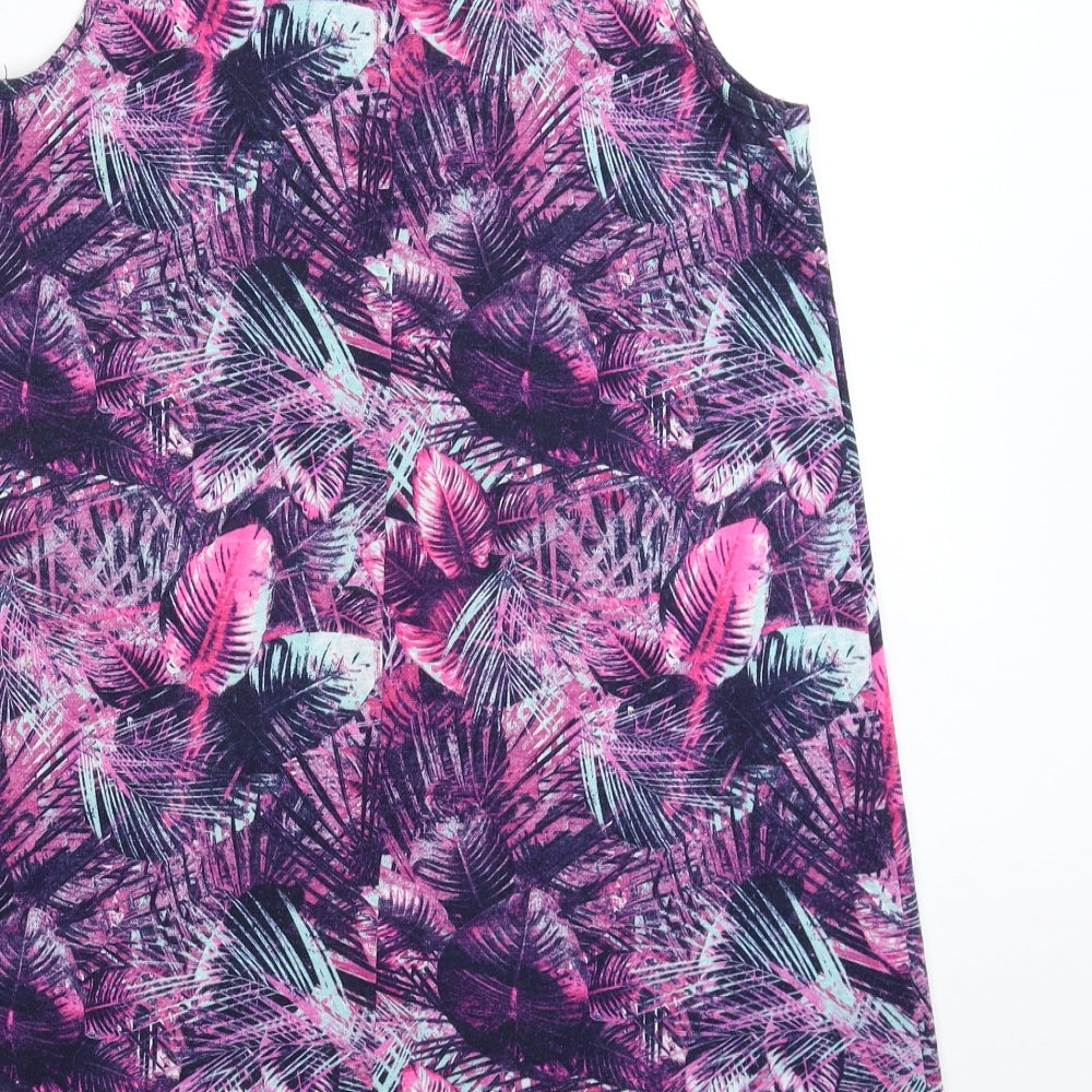 George Womens Multicoloured Floral  Basic Tank Size 10