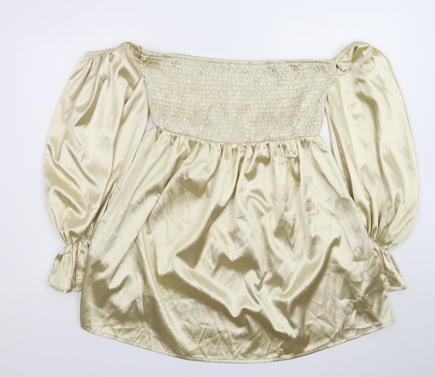 PRETTYLITTLETHING Womens Gold   Mini  Size 12