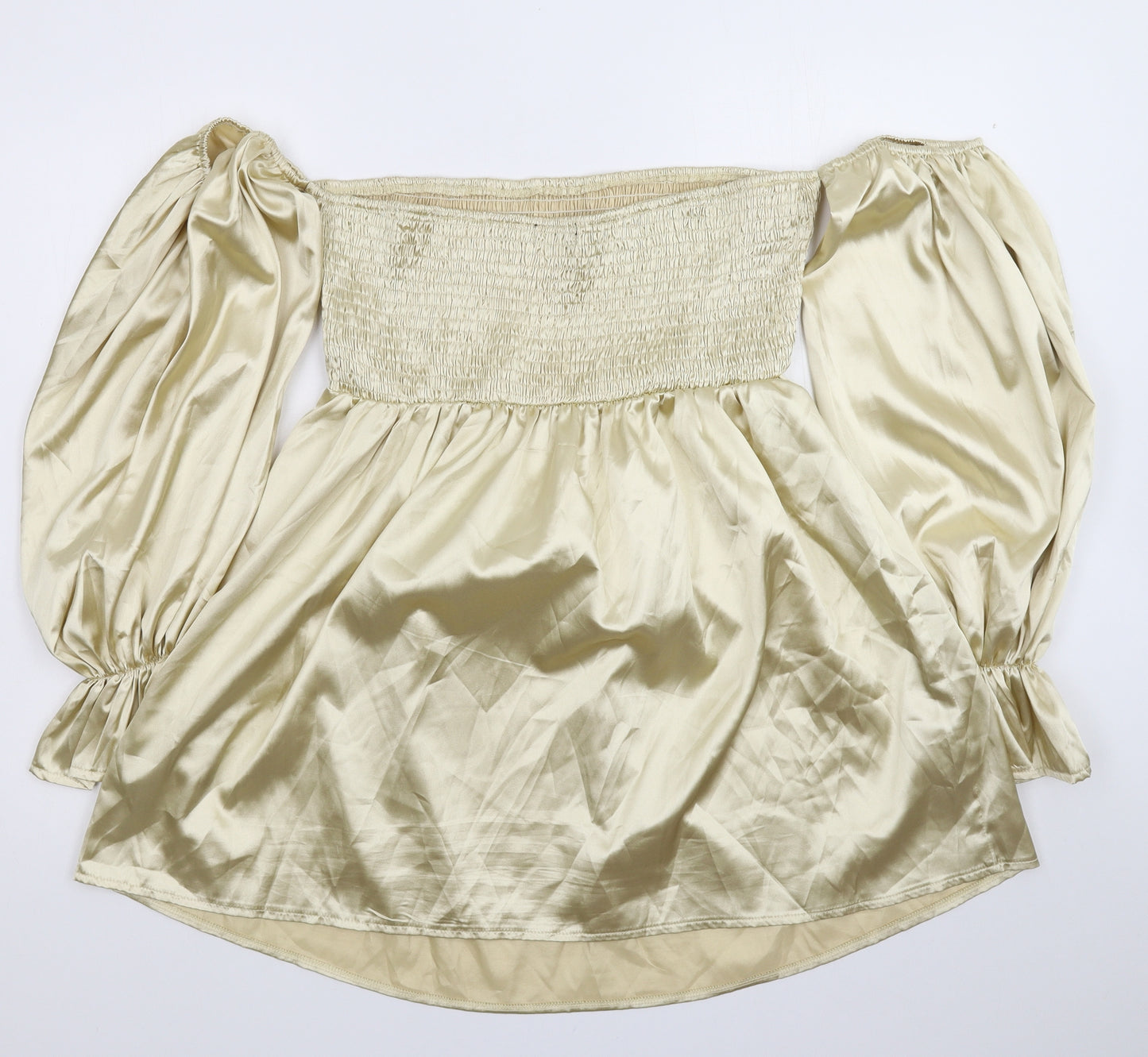 PRETTYLITTLETHING Womens Gold   Mini  Size 12
