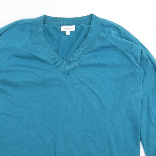 Mixin Womens Blue  Knit Pullover Jumper Size L