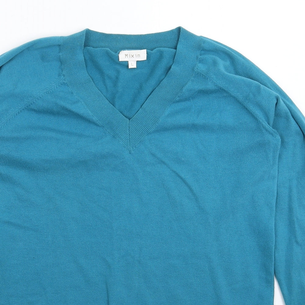 Mixin Womens Blue  Knit Pullover Jumper Size L