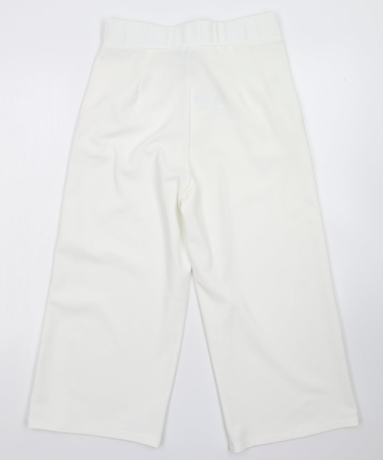 New Look Womens White   Cropped Trousers Size 12 L20 in