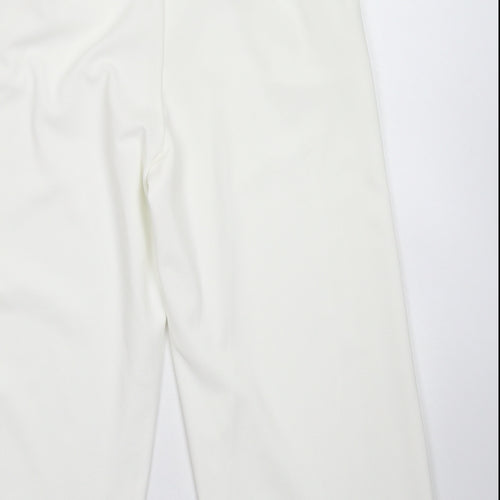 New Look Womens White   Cropped Trousers Size 12 L20 in