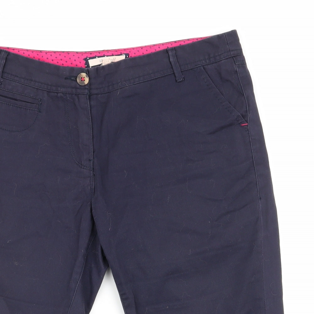 White Stuff Womens Blue   Chino Shorts Size 12