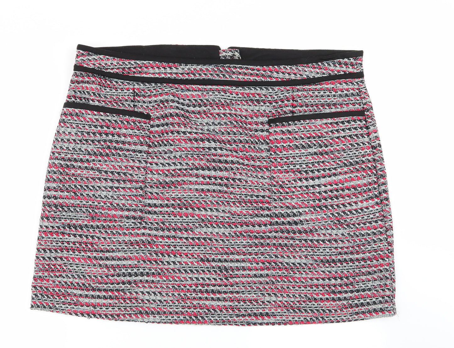 TU Womens Multicoloured Geometric  Flare Skirt Size 20