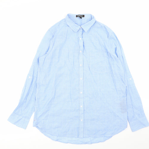 Buffalo Mens Blue    Button-Up Size S