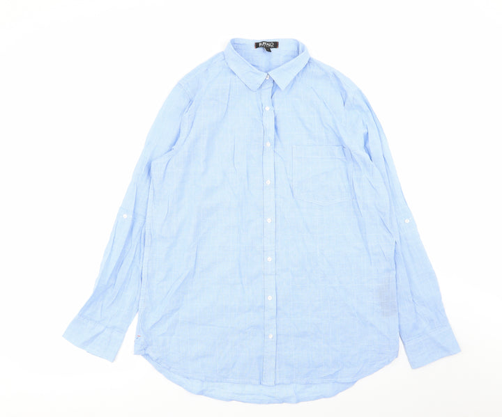 Buffalo Mens Blue    Button-Up Size S