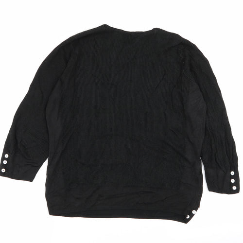 Per Una Womens Black   Pullover Jumper Size 10