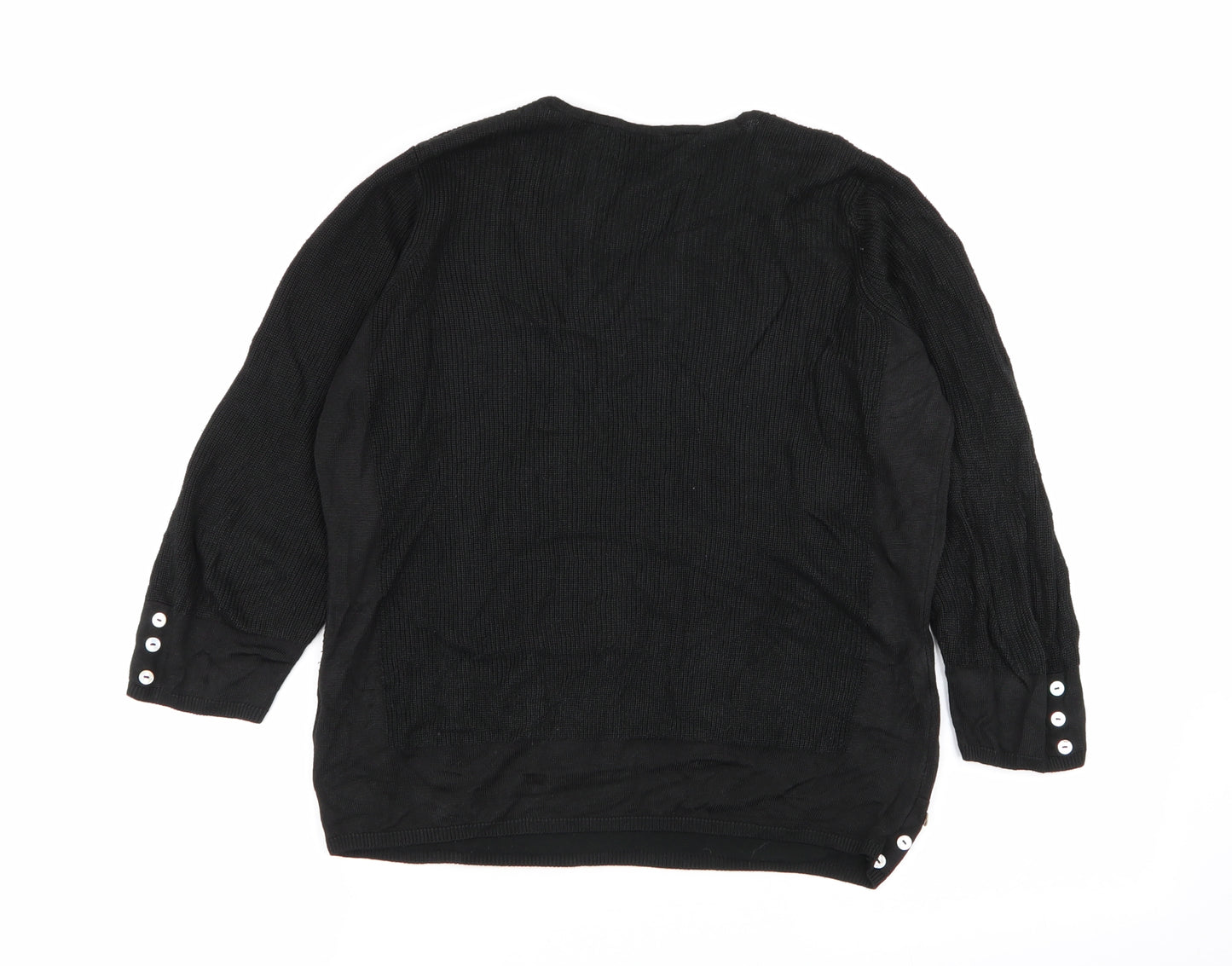 Per Una Womens Black   Pullover Jumper Size 10