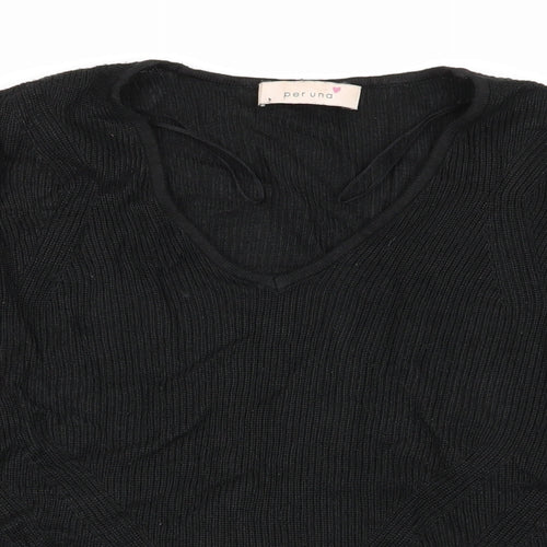 Per Una Womens Black   Pullover Jumper Size 10