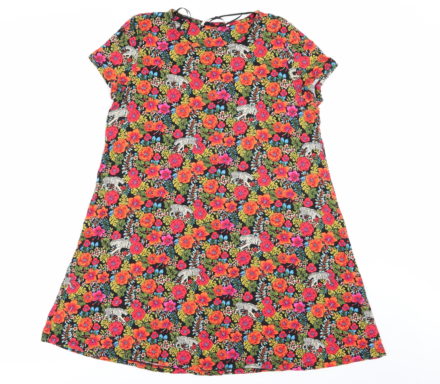 TU Womens Multicoloured Floral  Basic T-Shirt Size 14